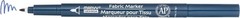 Marvy Fine Point Fabric Marker in Navy – Ideal for Detailed Art & Crafts