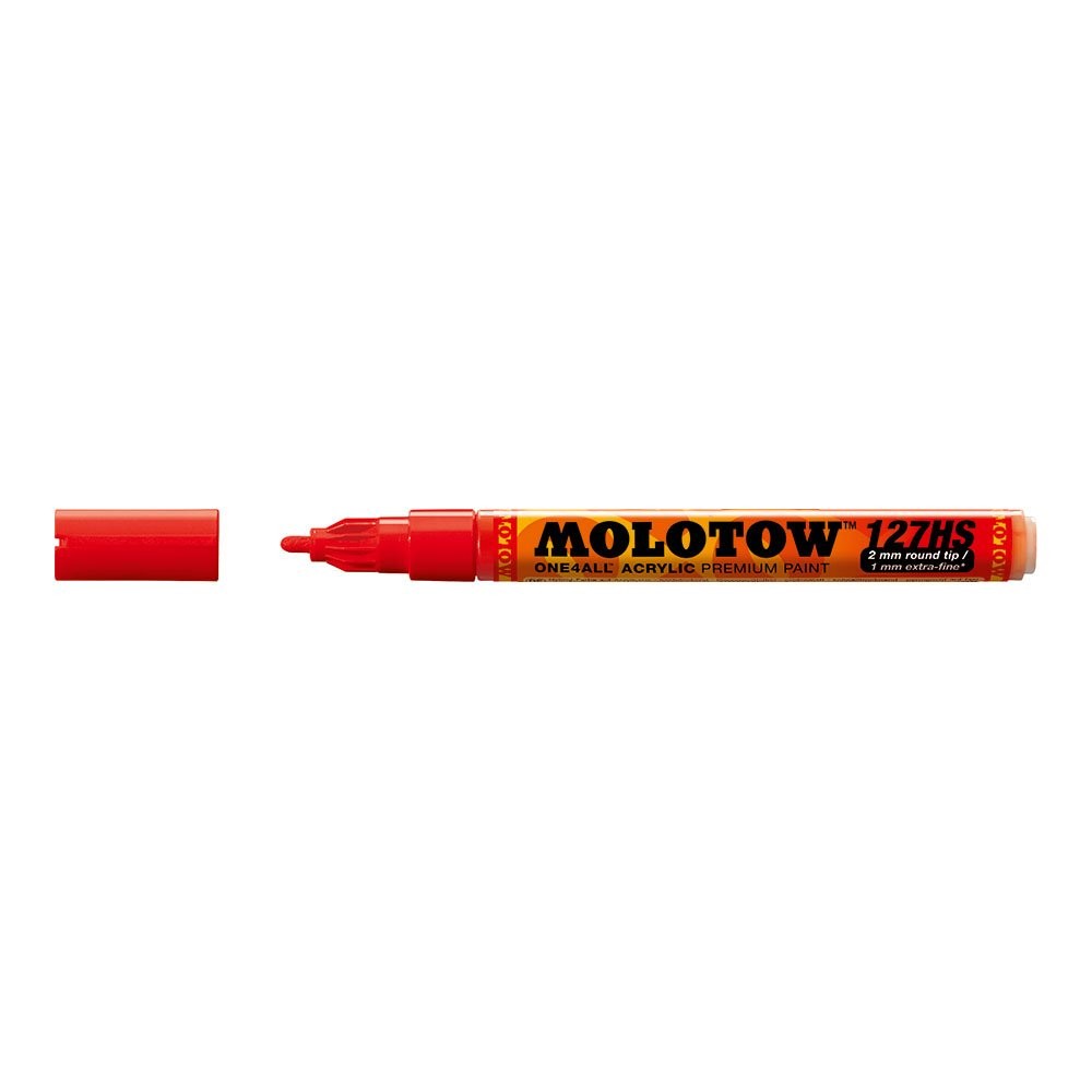 ONE4ALL Acrylic Paint Marker, 2mm, Traffic Red, 1 Each (127.202)