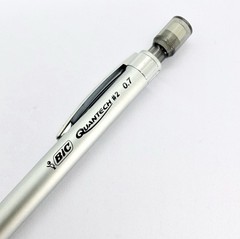 Mint BIC Quantech Mechanical Lead Pencil 0.7 Silver Metal Discontinued RARE