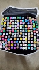 Touch Double Ended Markers w Carrying Case Unique Colors Set 168pcs