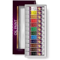 Oil Paint Set – 12 x 12ml Tubes – Lightfast – Heavy Body – Oil-based Vibrant