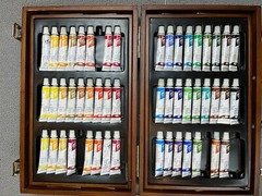 ART STUDIO BY BATTAT Set, Art Supplies, 2-Tier Wood Case, Very Lightly Used