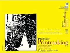 Strathmore 300 Series Lightweight Printmaking Pad, 18 by 24″, 30 Sheets