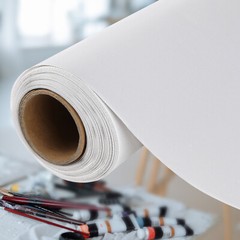 290GSM Heavy Duty Canvas Roll 100FT Waterproof Painting Canvas for Artist Inkjet