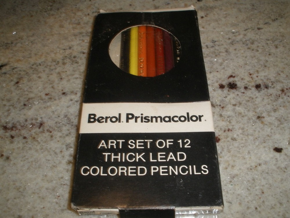 BEROL PRISMACOLOR ART SET THICK LEAD COLORED PENCILS (READ DESCRIPTION)
