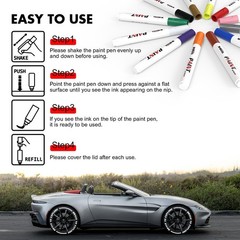 12 Colors Oil Based Paint Markers Waterproof Permanent Pens for Car Tire Canvas