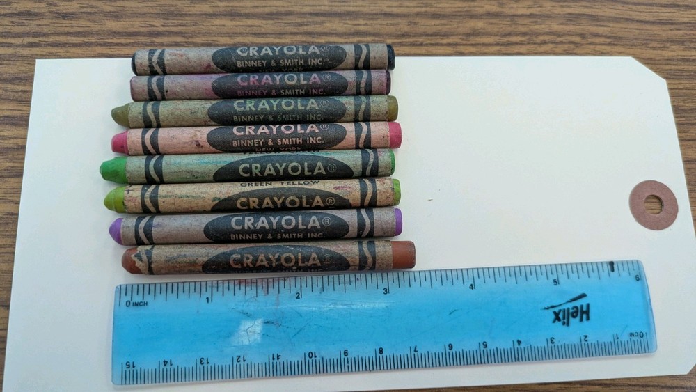 Crayola Binney & Smith Vintage Retired Salmon Rare Discontinued Lot Of 8