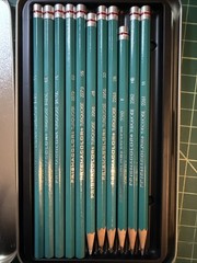 Batch Of Art Supplies: Pencils, Pastels, Brush Pens