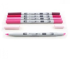 Tombow ABT Pro Dual Tip Marker, Pink Tones 56968 ( 2pc )