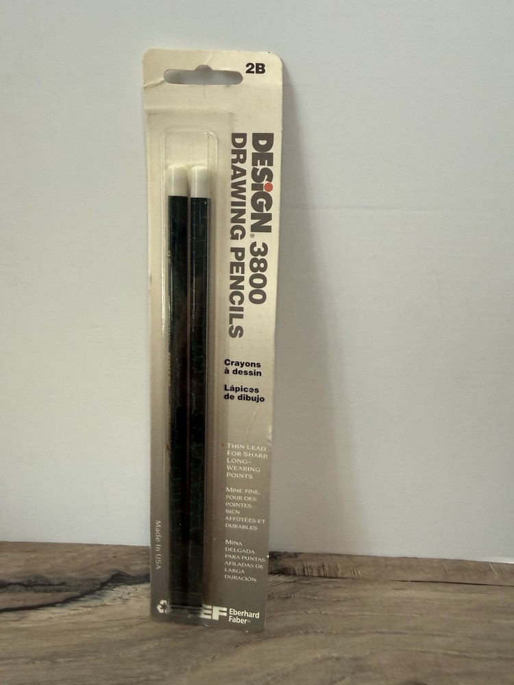 Sanford 02050 2B Design 3800 Drawing Pencil Eberhard Faber NOS