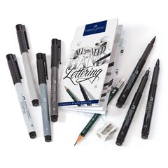 Faber Castell Lettering Starter Set 7 Writing Instruments for Calligraphy Art