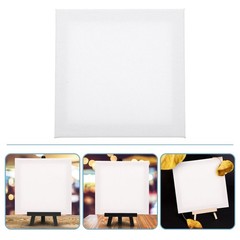 5Pcs White Blank Wooden Canvas Panels for Painting Acrylic and Oil Art Projects