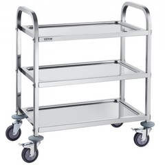 Stainless Steel Cart,3 LayersLab Utility Cart400 lbs Weight Capacity,Medical …