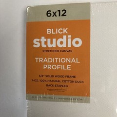 Blick Studio Stretched Cotton Canvas 6×12 inch 3/4 in Frame Traditional Profile