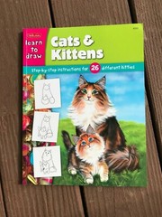Lot of 2 Books Learn to Draw Dogs Puppies Cats Kitten Step by Step Instructions
