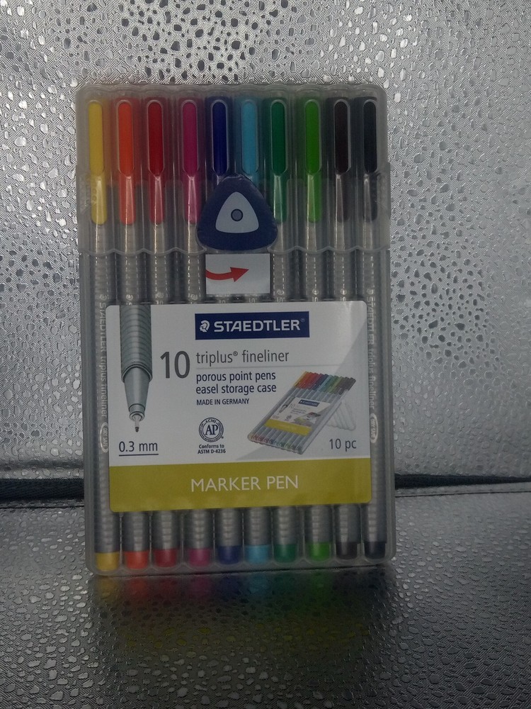 Staedtler Triplus Fineliner 0.3 mm Porous Point Pens 334 SB10US 10 Pack