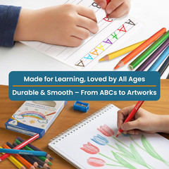 Colored Pencils for Toddlers 3-4 Years – Kids Pencils for Beginners, Toddlers an