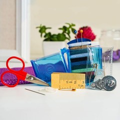 SINGER 01927 Travel Sewing Kit in Case, Assorted Colors,Multicolor, Ship From US