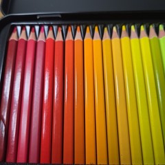 120 Brutfuner oily square barrel color pencils Metal box Little Use
