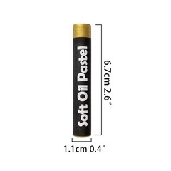 Wanshui 5 Pcs Cream Soft Oil Pastels Vibrant and Creamy Colored 5pcs-gold
