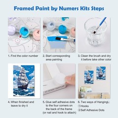 Ship Landscape Paint By Numbers Kit DIY Wall Art Decoration Home Decor Art