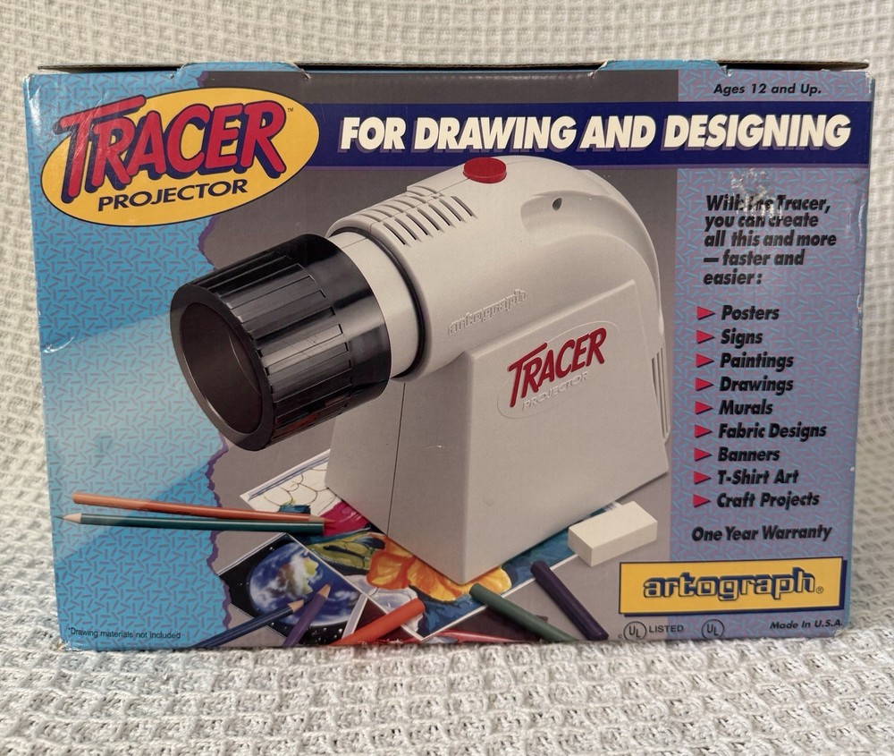 Vintage Artograph Tracer Projector Art Drawing Enlarger w/ Box USA