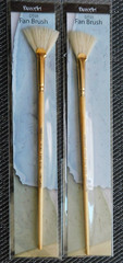 Lot of 2 NEW DecoArt Mini Fan Paint Brush DT01 6 inch handle – Made in Thailand