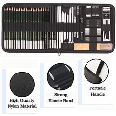 54-Pack Sketch Drawing Pencils Kit with SketchbookGraphiteCharcoal Pencils an…