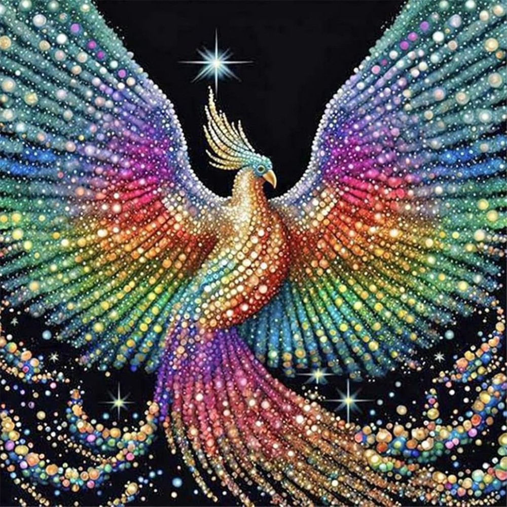 JFYHAB 5D Phoenix Diamond Painting Kits for Adult, 12×12 inches, colourful