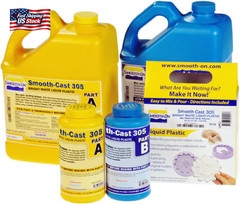 Smooth-On Smooth-Cast™ 305 Liquid Plastic Resin for Special Effects, & More, Whi