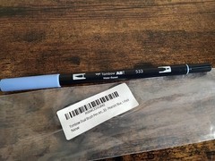 New 5 Pack Tombow ABT Dual Brush Pens – Color 533 Peacock Blue
