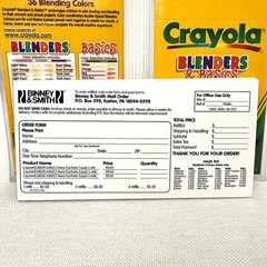 Crayola Blenders & Basics 24 Colored Pencils & Sketch Pad Set Binney 2001 New
