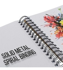 9″ x 12″ Mixed Media Paper Pad Sketchbook, 2 Pack, 60 Sheets 98 lb, Spiral-Bound