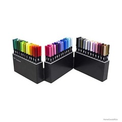 Dual Brush Pen Art Markers 108 Color Set Blendable Fine Tip with Case for