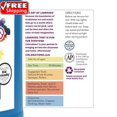 Paraben-Free Washable Tempera Paint for Kids – 1 Gallon Value Size. Vibrant Yell