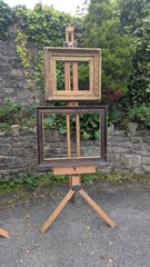 TWO (2X) Vintage Windsor & Newton Artist Adjustable Solid Beech Easels EXCELLENT
