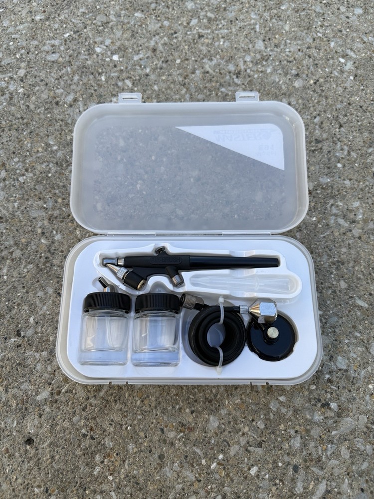 Single-Action AIRBRUSH SET KIT Hose Jars Cups Hobby Tanning Tattoo Cake T-Shirt