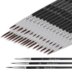 30 Pcs Miniature Detail Paint Brush Set, 3Rd Generation Tiny Liner