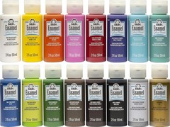 Glass Acrylic Paint Set – 16 Assorted Colors
