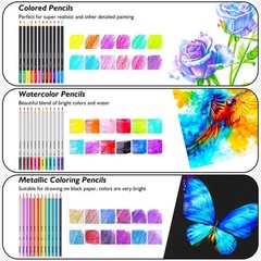 Soucolor Art Supplies, 76 Pack Drawing Set Sketching Kit, Gifts Box for Artis…