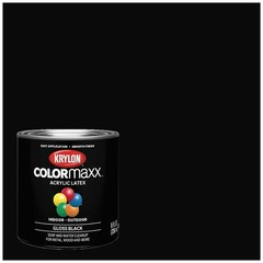 Gloss Black Acrylic Paint for DIY Projects – Indoor/Outdoor