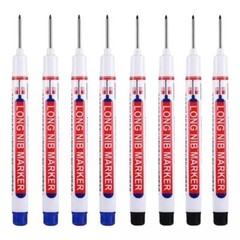 8Pcs/Set 20Mm Deep Hole Long Nib Head Markers for Metal Perforating Pen