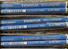 STAEDTLER Mars Lumograph KIMBERLY Pencils Sharpener Erasers Drawing Set