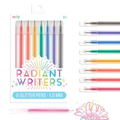 Ooly Radiant Writer’s Glitter Gel Pens Set of 8 – Glitter Pens Hardcover