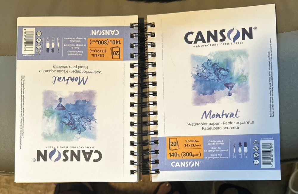 canson watercolor Books 2 Pack