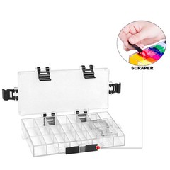 Paint Storage Palette Box 24 Wells Airtight Stay Wet for Watercolor, Gouache,…