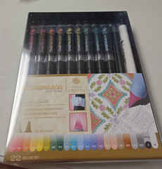 Anna Griffin Chameleon Color Tones Deluxe Set 22 Alcohol Ink Markers Double End