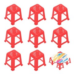 8Pcs Mini Canvas Stands for Painting, Small Canvas Stands, Red
