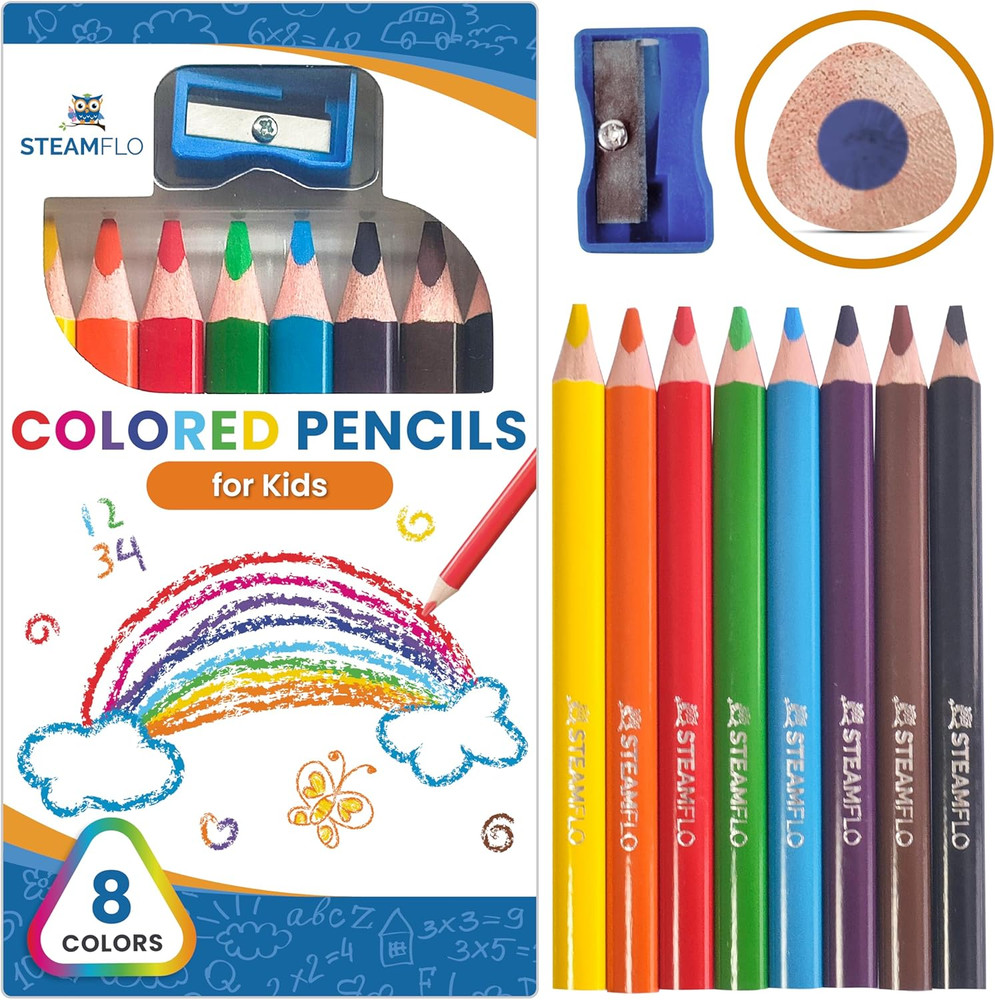 Colored Pencils for Toddlers 3-4 Years – Kids Pencils for Beginners, Toddlers an