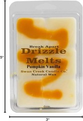 Swan Creek Drizzle Melts Pumpkin Vanilla 4 ounces, Ivory/Cream
